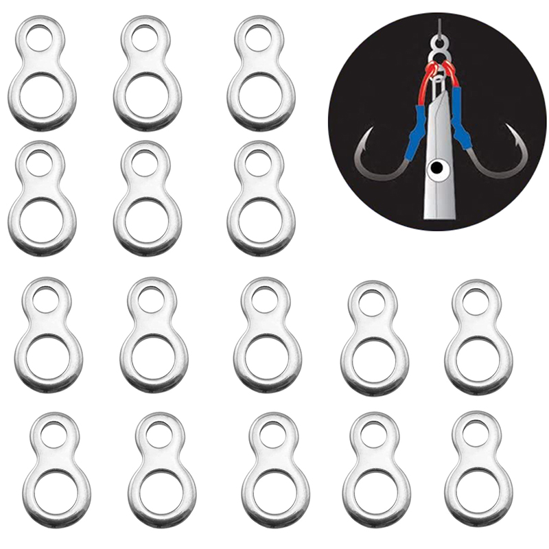Fishing Equipment Cheap - 10-50Pcs Stainless Steel Fishing Solid Ring