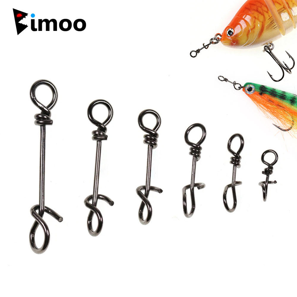 Fishing Equipment Cheap - Bimoo 50pcs Stainless Steel Quick Lock