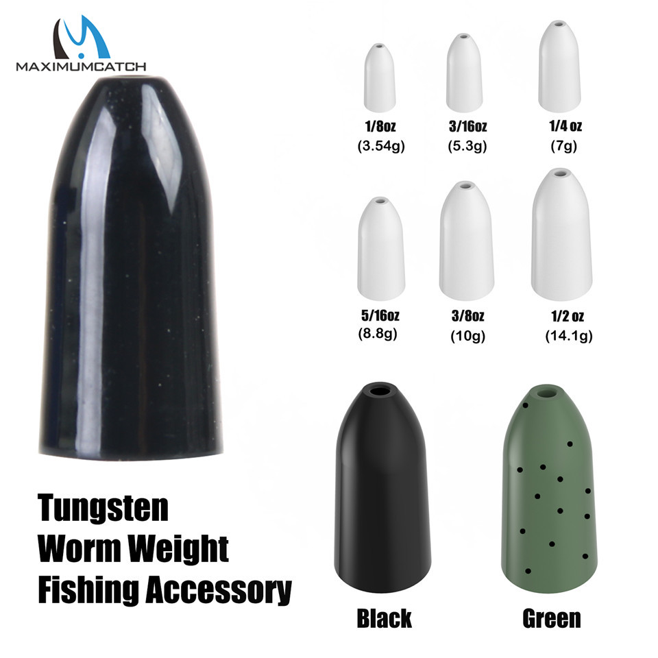 Tungsten Sinkers - Maximumcatch Fishing Sinker Lure Tungsten Bullet