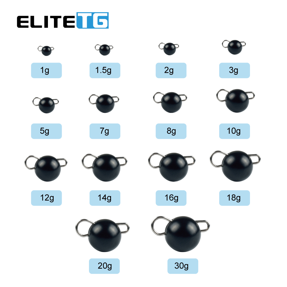 Elite TG 10Pcs Black Cheburash - Tungsten Sinkers review and price