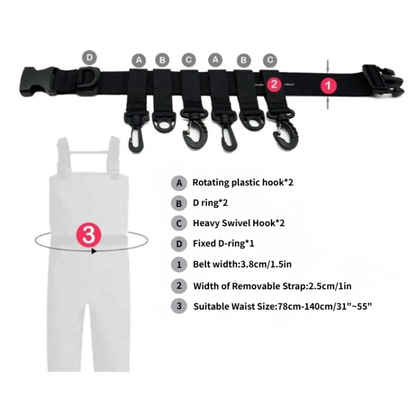 1Pcs Adjustable Wading Belts F - Fishing Equipment Cheap review and price