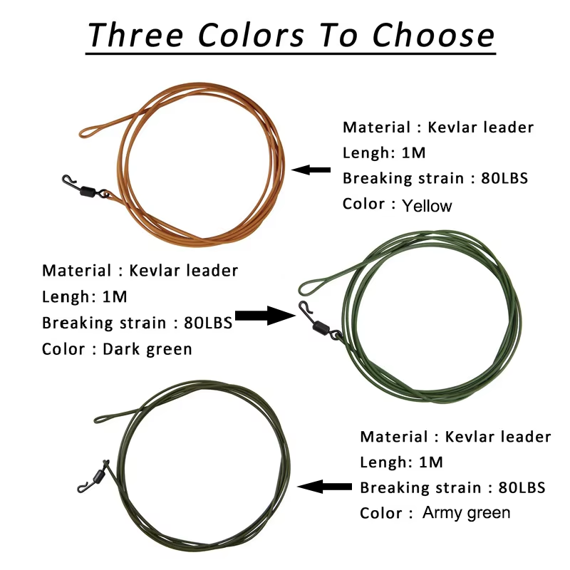 3pcs 80LB Carp fishing leader  - Fishing Equipment Shop review and price