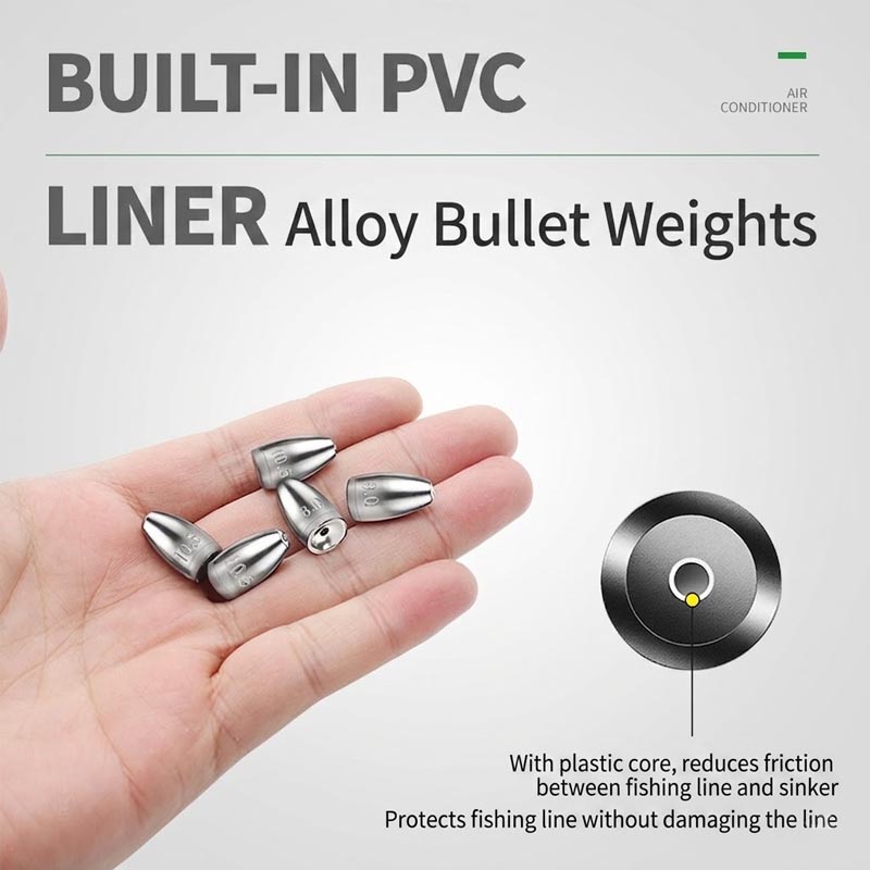 Lead-Free Alloy Bullet Weights - Tungsten Sinkers review and price