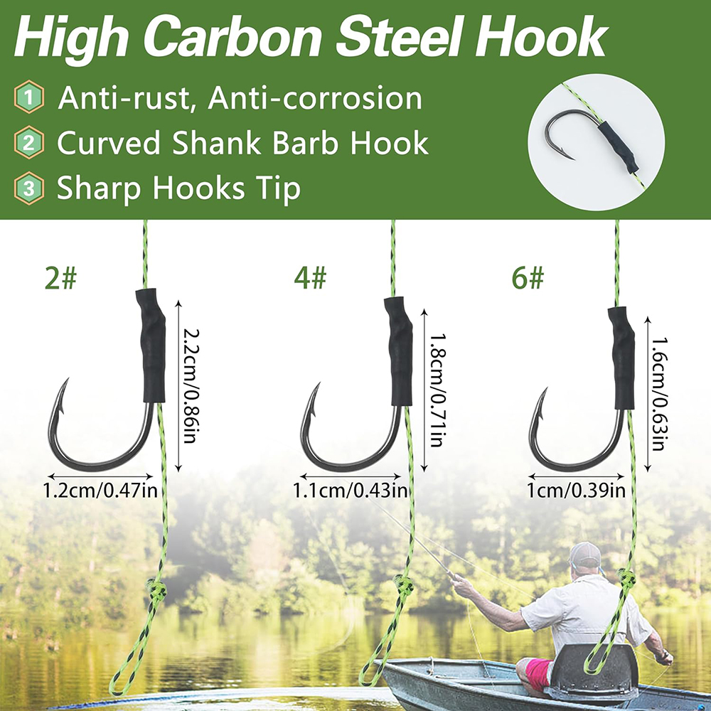 12Pcs Carp fishing hair rigs P - Fishing Equipment Shop review and price
