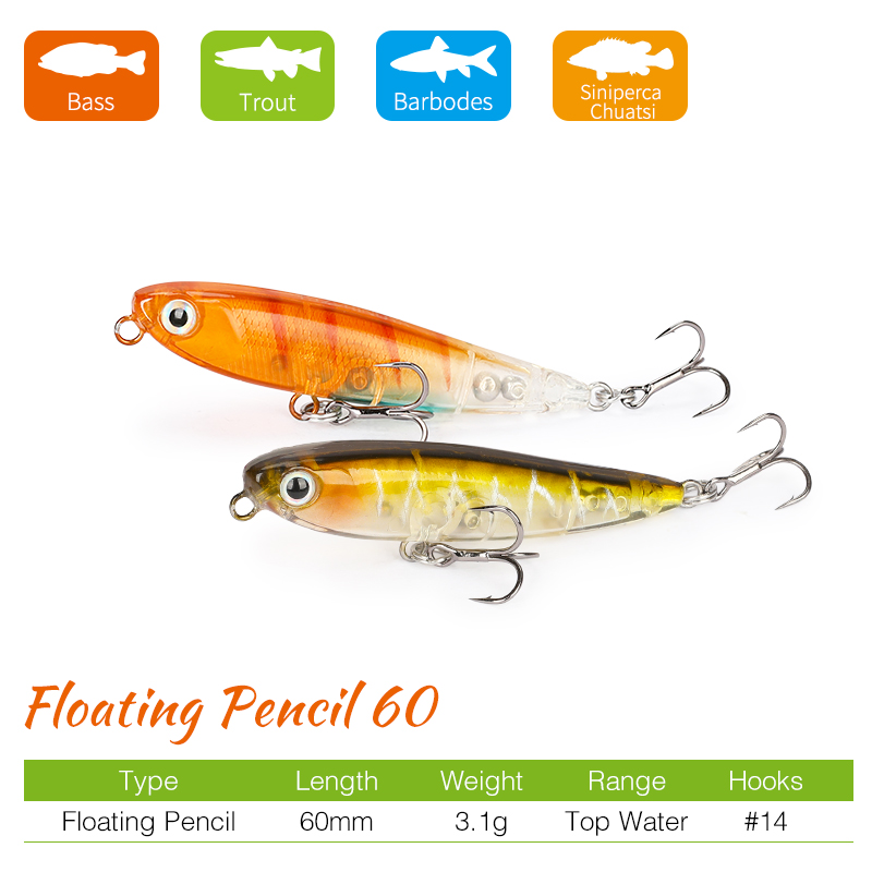 TSURINOYA Floating Pencil Hard - Fishing Equipment For Trout review and price