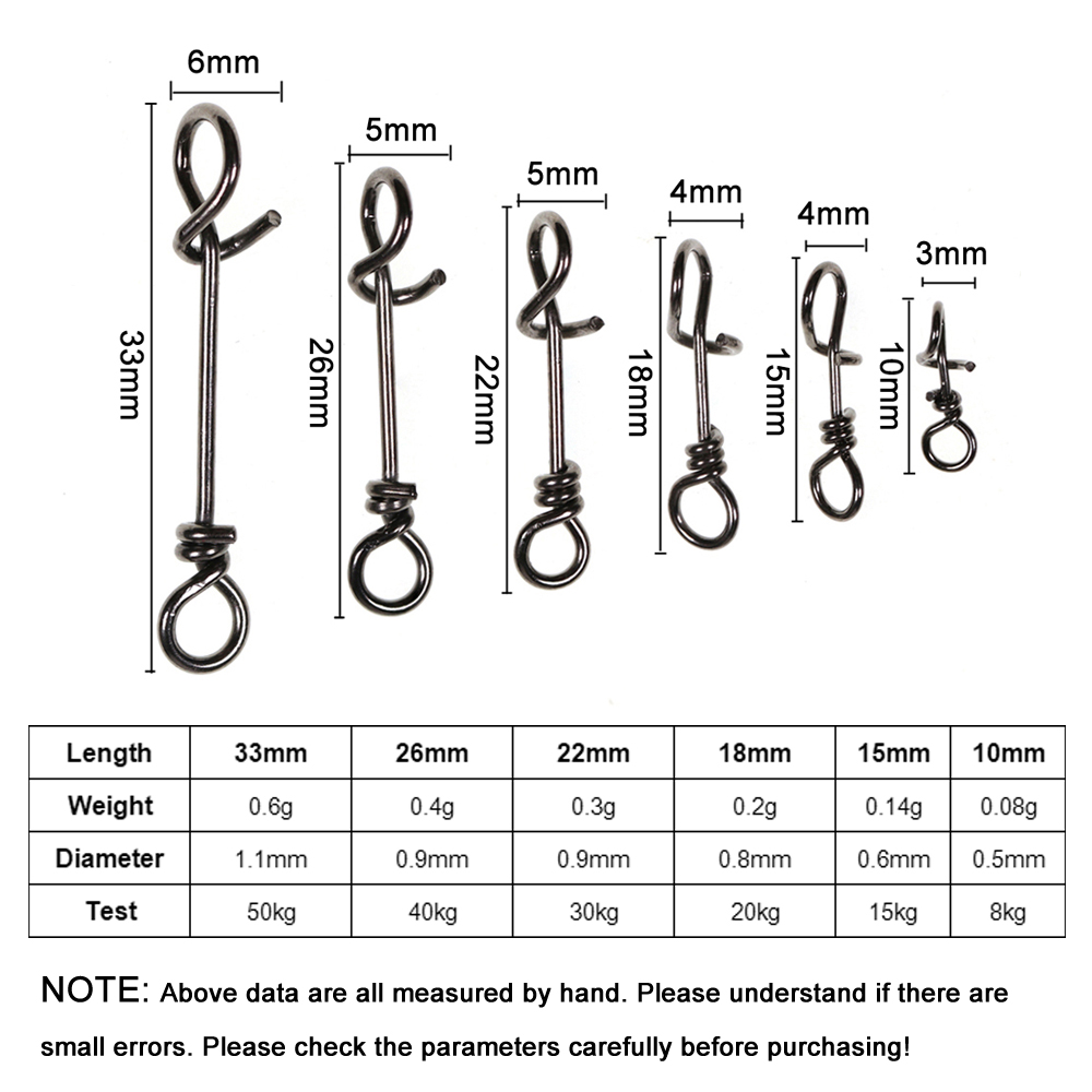 Bimoo 50pcs Stainless Steel Qu - Fishing Equipment Cheap review and price