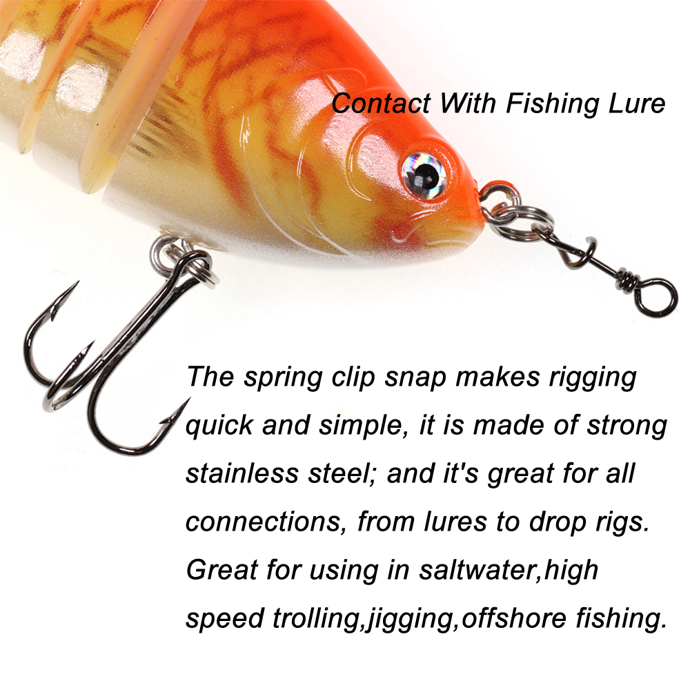 Bimoo 50pcs Stainless Steel Qu - Fishing Equipment Cheap review and price