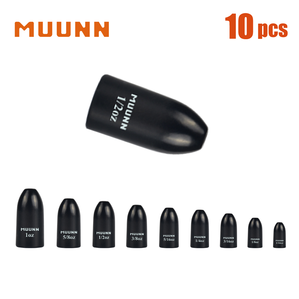 MUUNN 10pcs Worm Weights More  - Tungsten Sinkers review and price