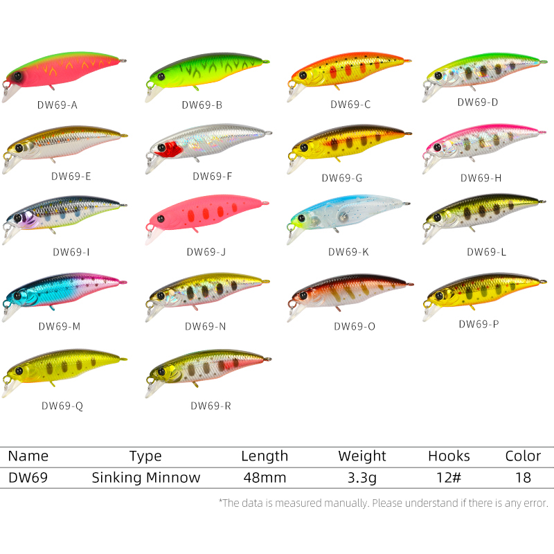 TSURINOYA Fishing Lure DW69 Si - Fishing Equipment For Trout review and price